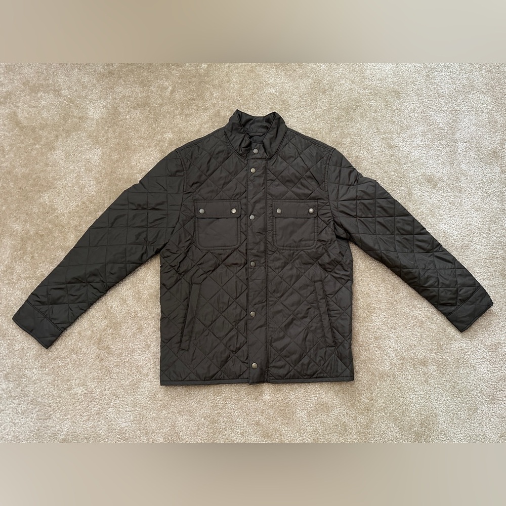 Men's Green Quilted Jacket